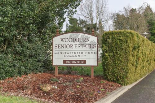 Woodburn Senior Estates Entrance Sign